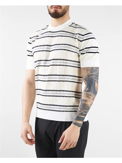 Contrasting stripes knit Paolo Pecora PAOLO PECORA | Sweater | MA040F300100